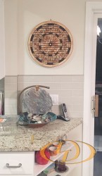 Decorative Wine Cork Dartboard in Kitchen