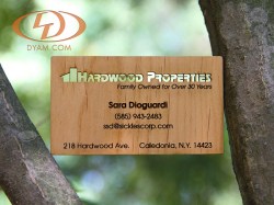 Engraved Alder Wood Card